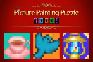 绘画益智1000! Picture Painting Puzzle 1000!