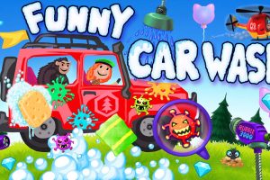 有趣的洗车 - 儿童和幼儿的卡车和汽车游戏车库Funny Car Wash - Trucks & Cars Game Garage for Kids &
