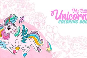 我可爱的独角兽涂色书 My Cute Unicorns - Coloring Book