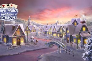 宝石配对：冬季雪景 Winterscapes Jewel Match Solitaire Winterscapes