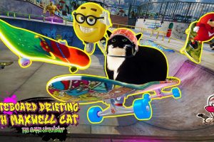 【美版】滑板漂流与麦克斯韦猫:游戏模拟器 Skateboard Drifting with Maxwell Cat: The Game Simulator