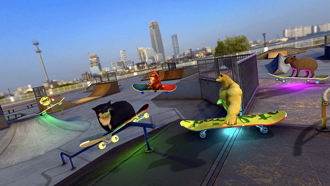 【美版】滑板漂流与麦克斯韦猫:游戏模拟器 Skateboard Drifting with Maxwell Cat: The Game Simulator截图