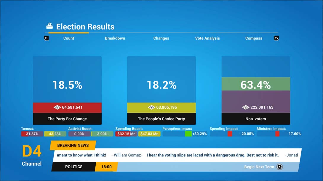 【美版】民主制度4 .Democracy 4 Console Edition截图